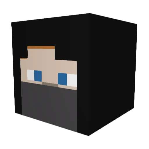 splij_911 Minecraft avatar head, 3D render