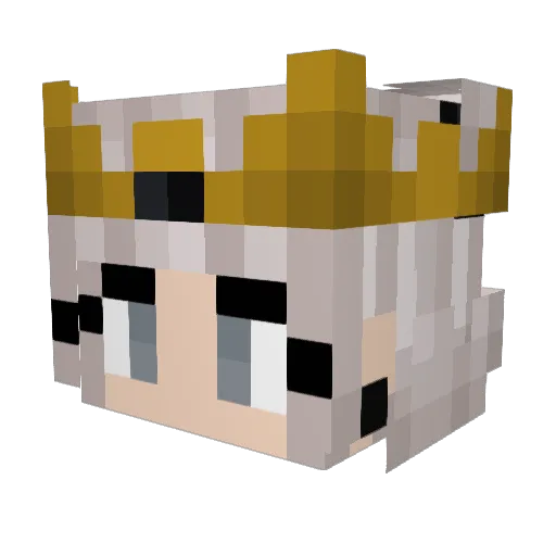 splinez Minecraft avatar head, 3D render