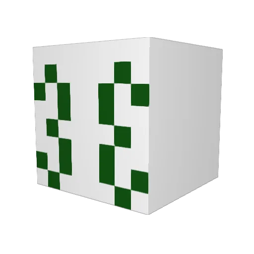 splingungus Minecraft avatar head, 3D render