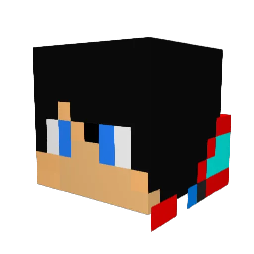 split590 Minecraft avatar head, 3D render