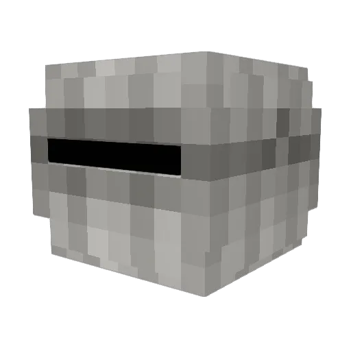 split_Z Minecraft avatar head, 3D render