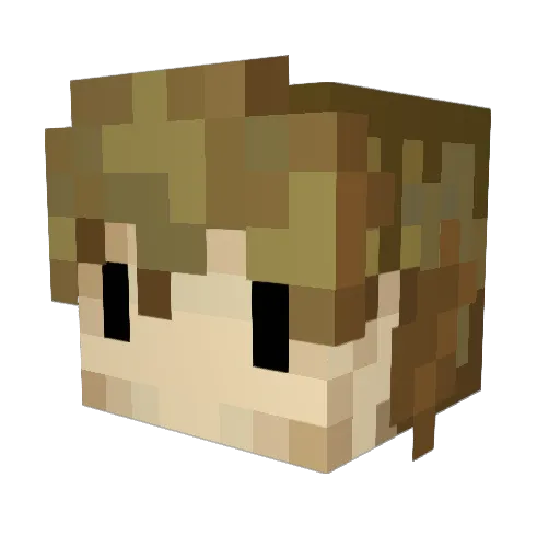 splixiy Minecraft avatar head, 3D render