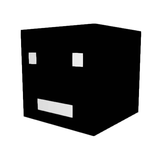 splnch Minecraft avatar head, 3D render