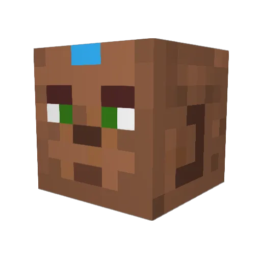 splonjey Minecraft avatar head, 3D render