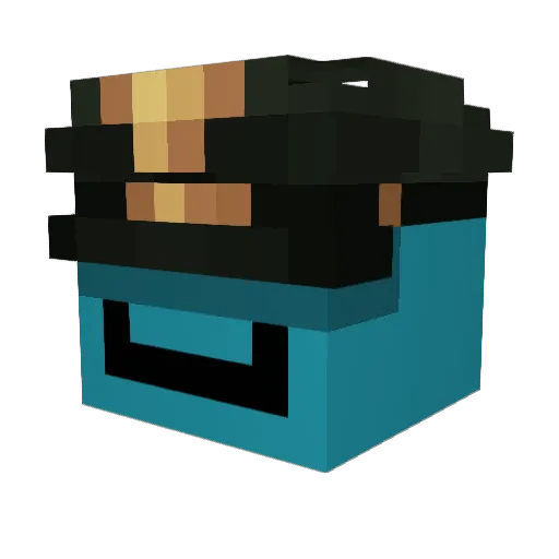 splook_ Minecraft avatar head, 3D render