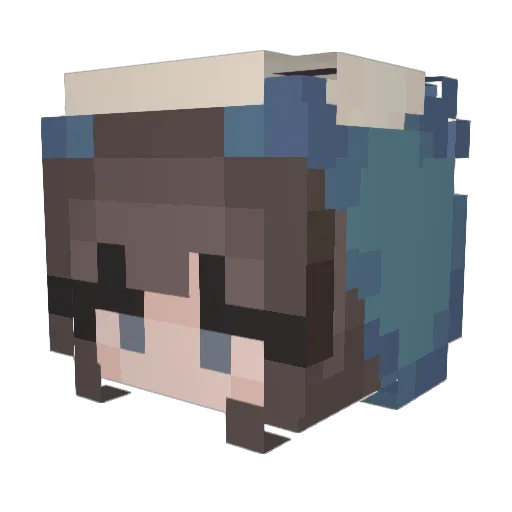 sploosh3673 Minecraft avatar head, 3D render