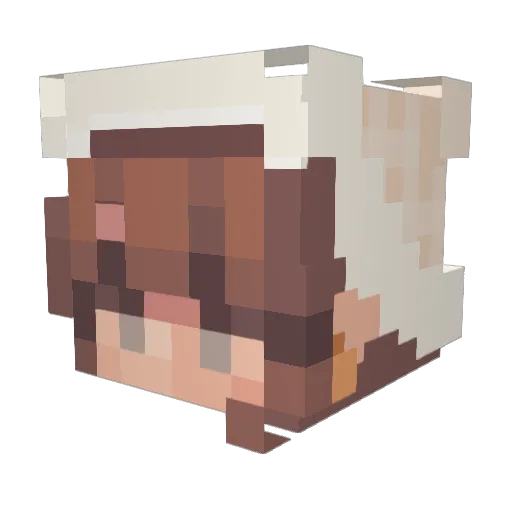 splooshy Minecraft avatar head, 3D render
