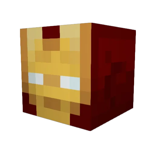 splunker_04 Minecraft avatar head, 3D render