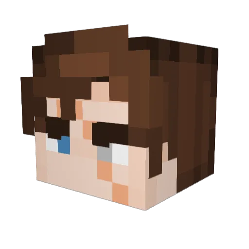 splxsh__ Minecraft avatar head, 3D render