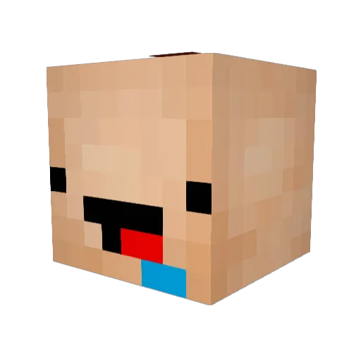 splxshhz Minecraft avatar head, 3D render