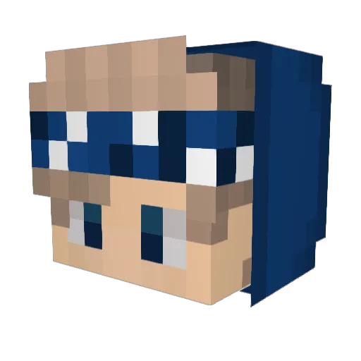 splypffer Minecraft avatar head, 3D render