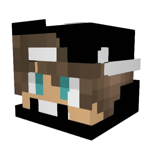 spnkyou Minecraft avatar head, 3D render