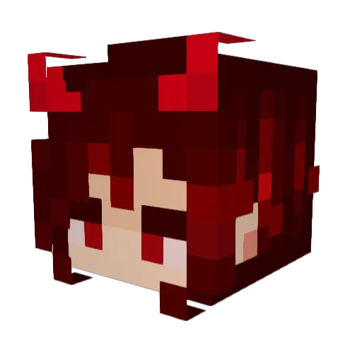 spo0o Minecraft avatar head, 3D render