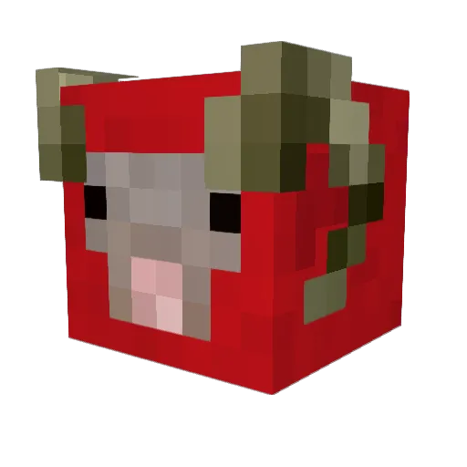 spo Minecraft avatar head, 3D render