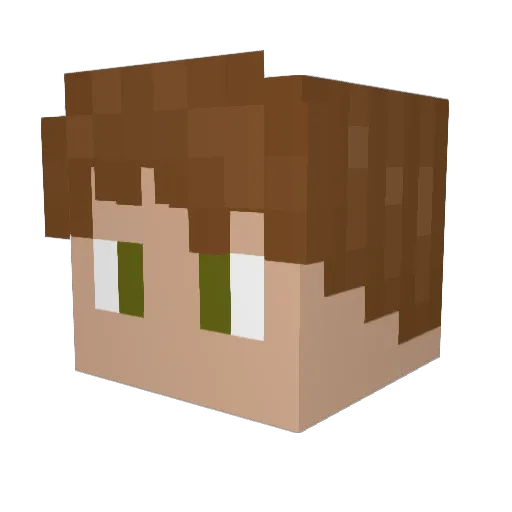spockmirror Minecraft avatar head, 3D render