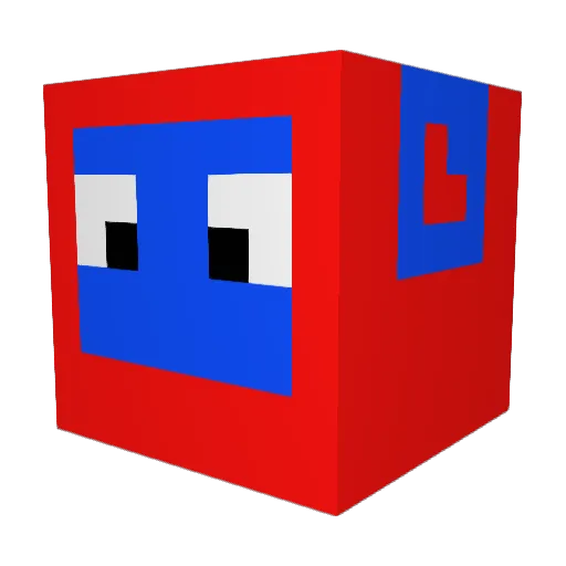 spodergurl Minecraft avatar head, 3D render
