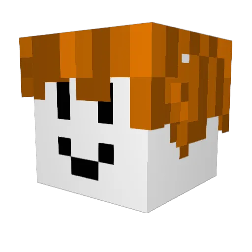 spoderlegg Minecraft avatar head, 3D render