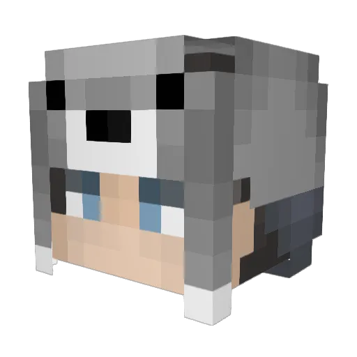 spoke2018 Minecraft avatar head, 3D render