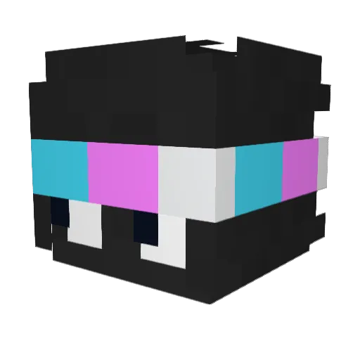 spokeisnotthere Minecraft avatar head, 3D render