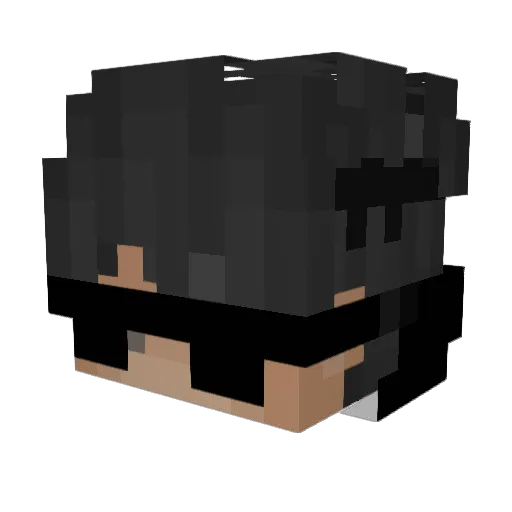 spoks_ Minecraft avatar head, 3D render