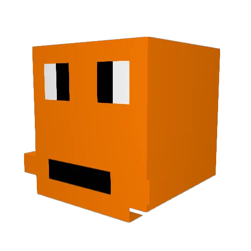 spolad Minecraft avatar head, 3D render