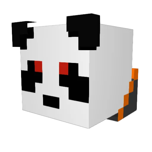 spongeboboreo Minecraft avatar head, 3D render