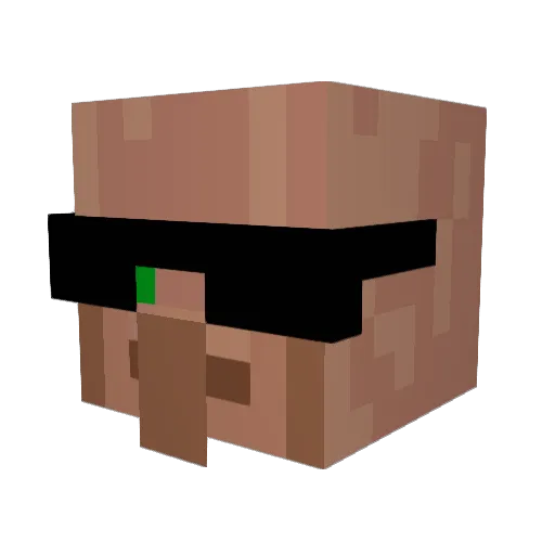 spongeluva Minecraft avatar head, 3D render