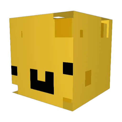 spongeslong Minecraft avatar head, 3D render