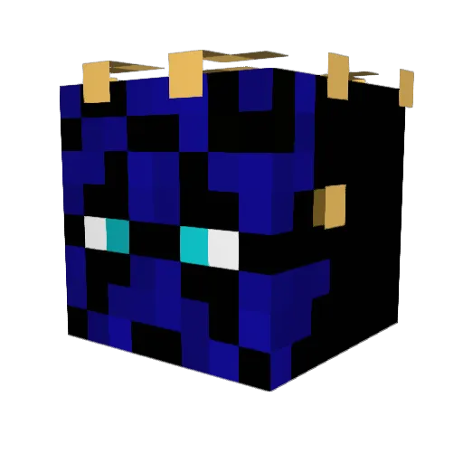spongoman Minecraft avatar head, 3D render