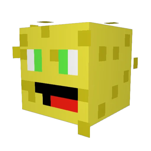 spongy91 Minecraft avatar head, 3D render