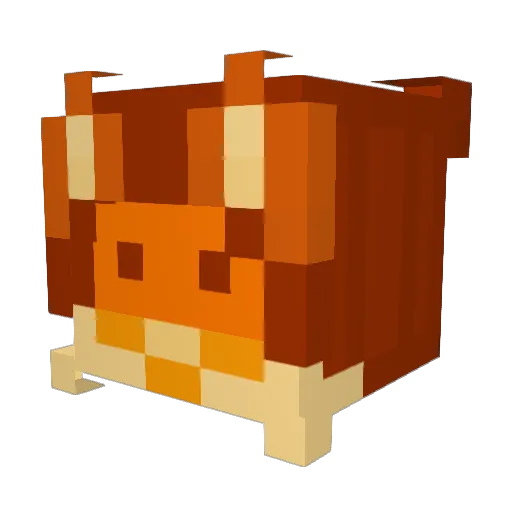 spoobe Minecraft avatar head, 3D render