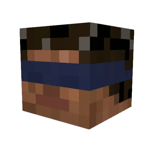 spoogoo Minecraft avatar head, 3D render