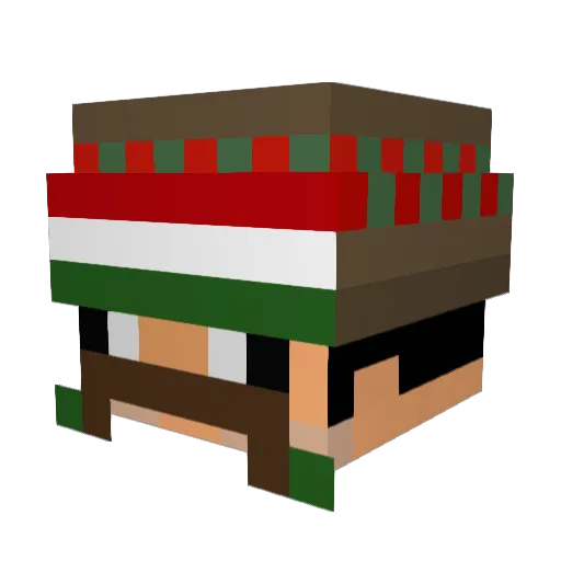 spookb Minecraft avatar head, 3D render