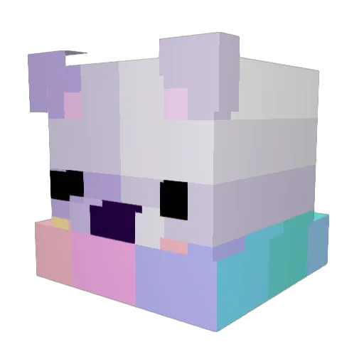 spookbean Minecraft avatar head, 3D render