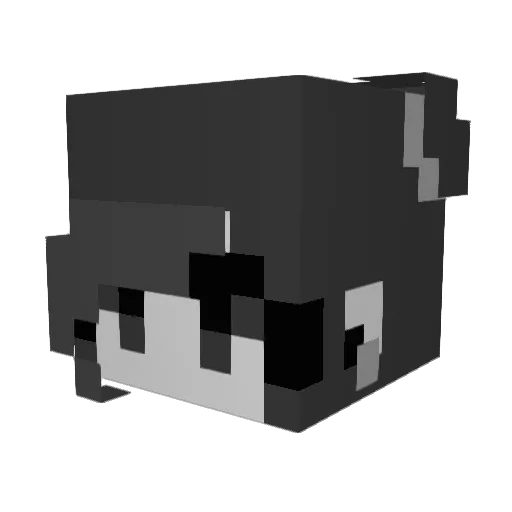 spookityb Minecraft avatar head, 3D render
