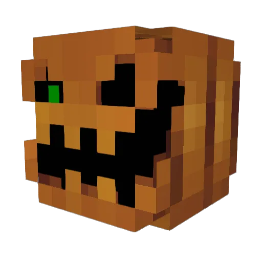 spookiwii Minecraft avatar head, 3D render