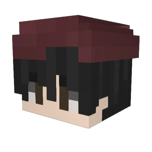 spookore Minecraft avatar head, 3D render