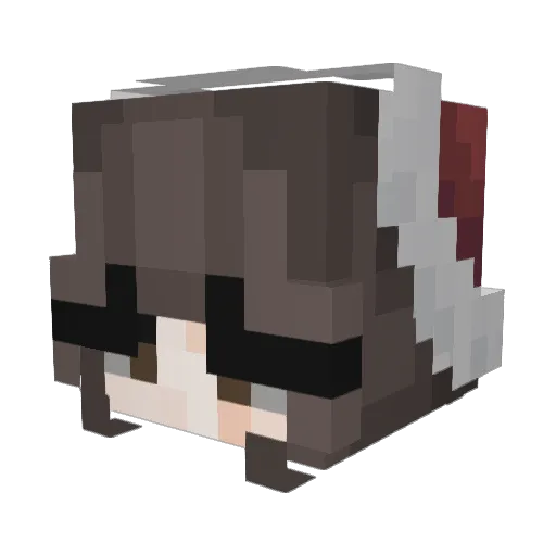 spooksiez Minecraft avatar head, 3D render
