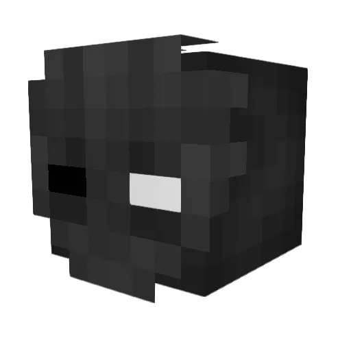 spookster Minecraft avatar head, 3D render