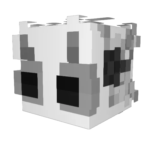 spookyCO2 Minecraft avatar head, 3D render