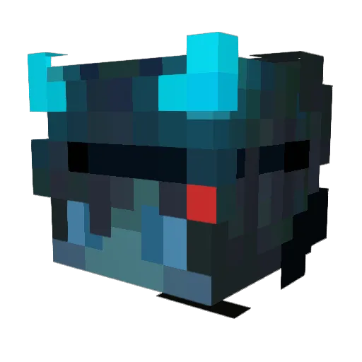 spookyDuxl Minecraft avatar head, 3D render