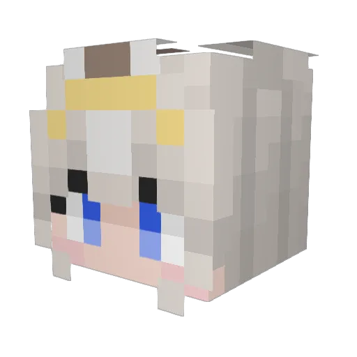 spooky_the_god Minecraft avatar head, 3D render