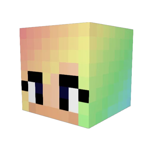 spooky_unicorns Minecraft avatar head, 3D render