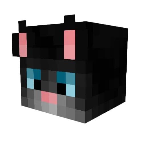 spookyahaha Minecraft avatar head, 3D render