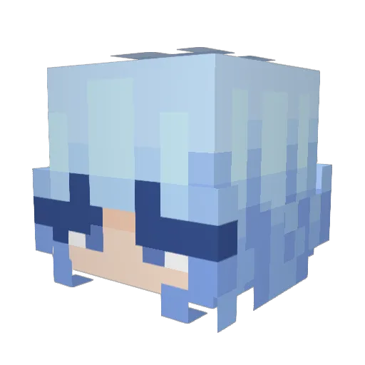 spookyalicq Minecraft avatar head, 3D render