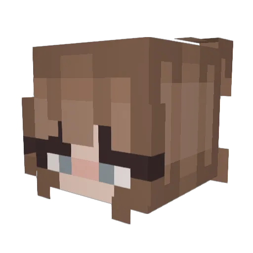 spookyashleyy Minecraft avatar head, 3D render