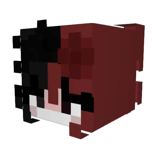 spookybapie Minecraft avatar head, 3D render