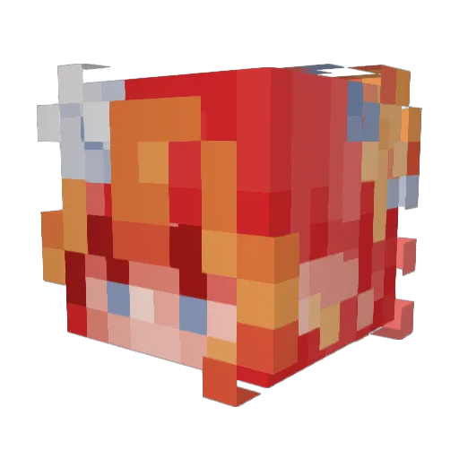 spookycoda Minecraft avatar head, 3D render