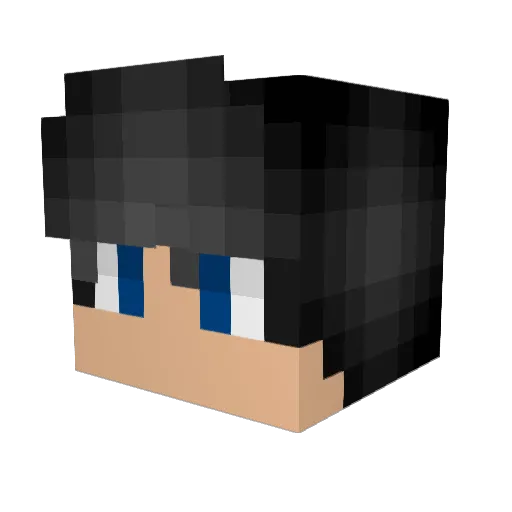 spookydan Minecraft avatar head, 3D render