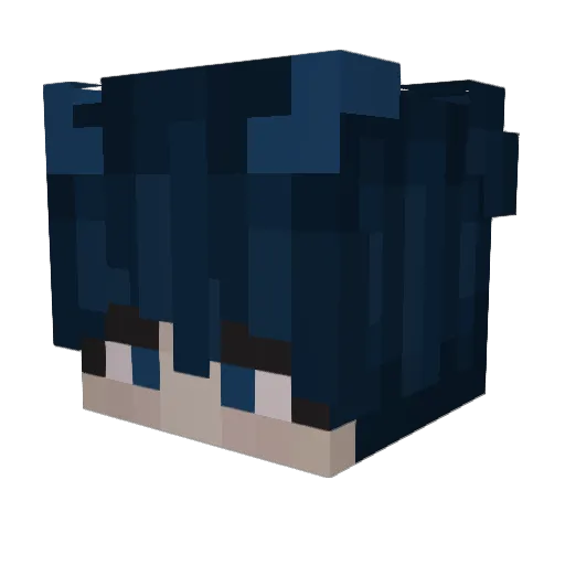 spookyevv Minecraft avatar head, 3D render